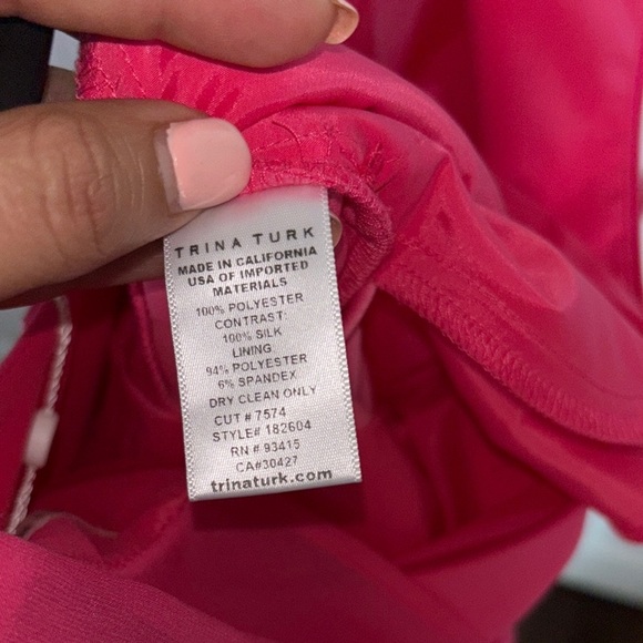 Trina Turk Vibrant Pink High Low Dress - Picture 6 of 11